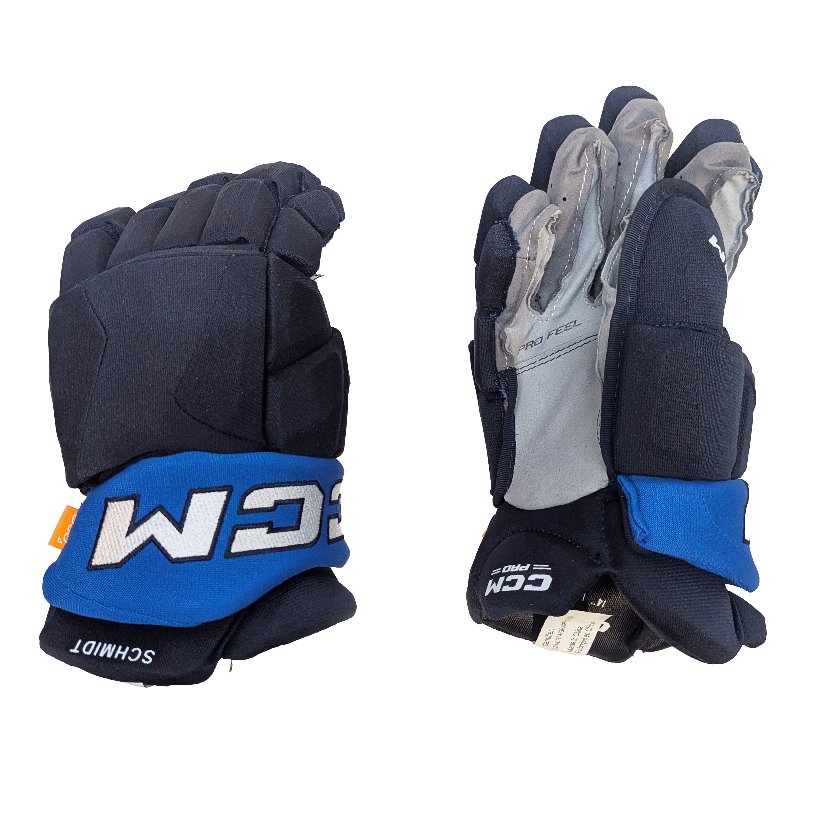 CCM HGJSPP - NHL Pro Stock Glove - Nate Schmidt (Navy/Blue)